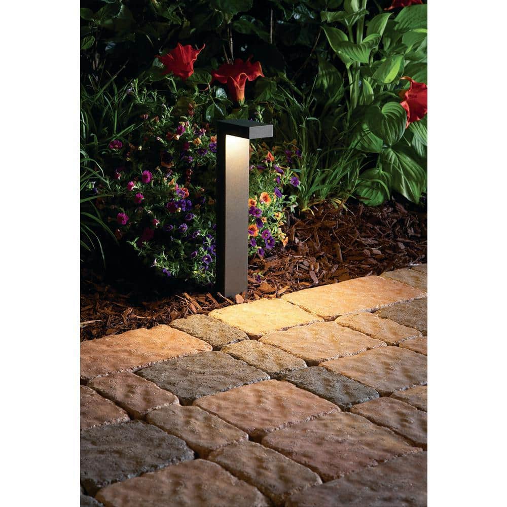 Hampton Bay Jemison 85 Lumen Low Voltage Black Integrated LED Outdoor Landscape Path Lights (8-pack)