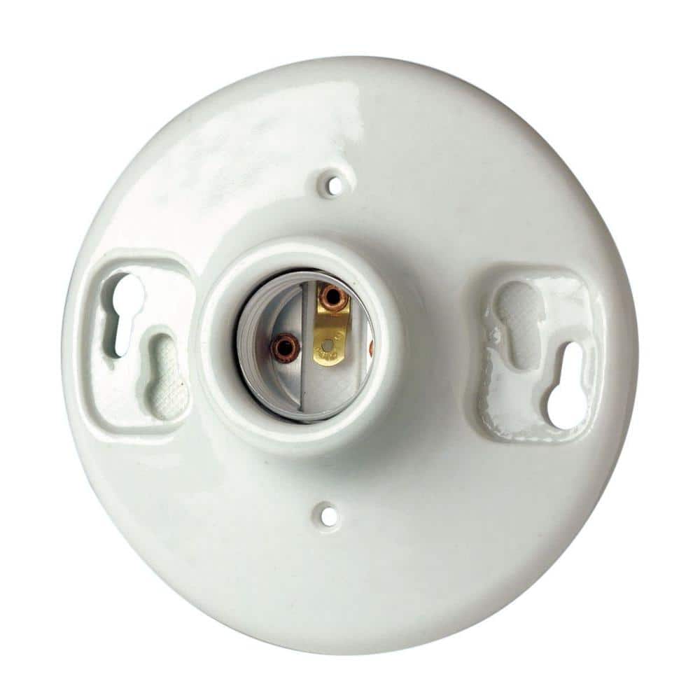 Leviton Porcelain Keyless Lampholder R50-09875-000 - The Home Depot