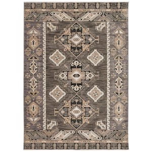Odessa Geometric Gray 7 ft. 10 in. x 10 ft. Area Rug