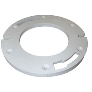 7 in. D x 1/2 in. Plastic Thick Closet Flange Extender in White