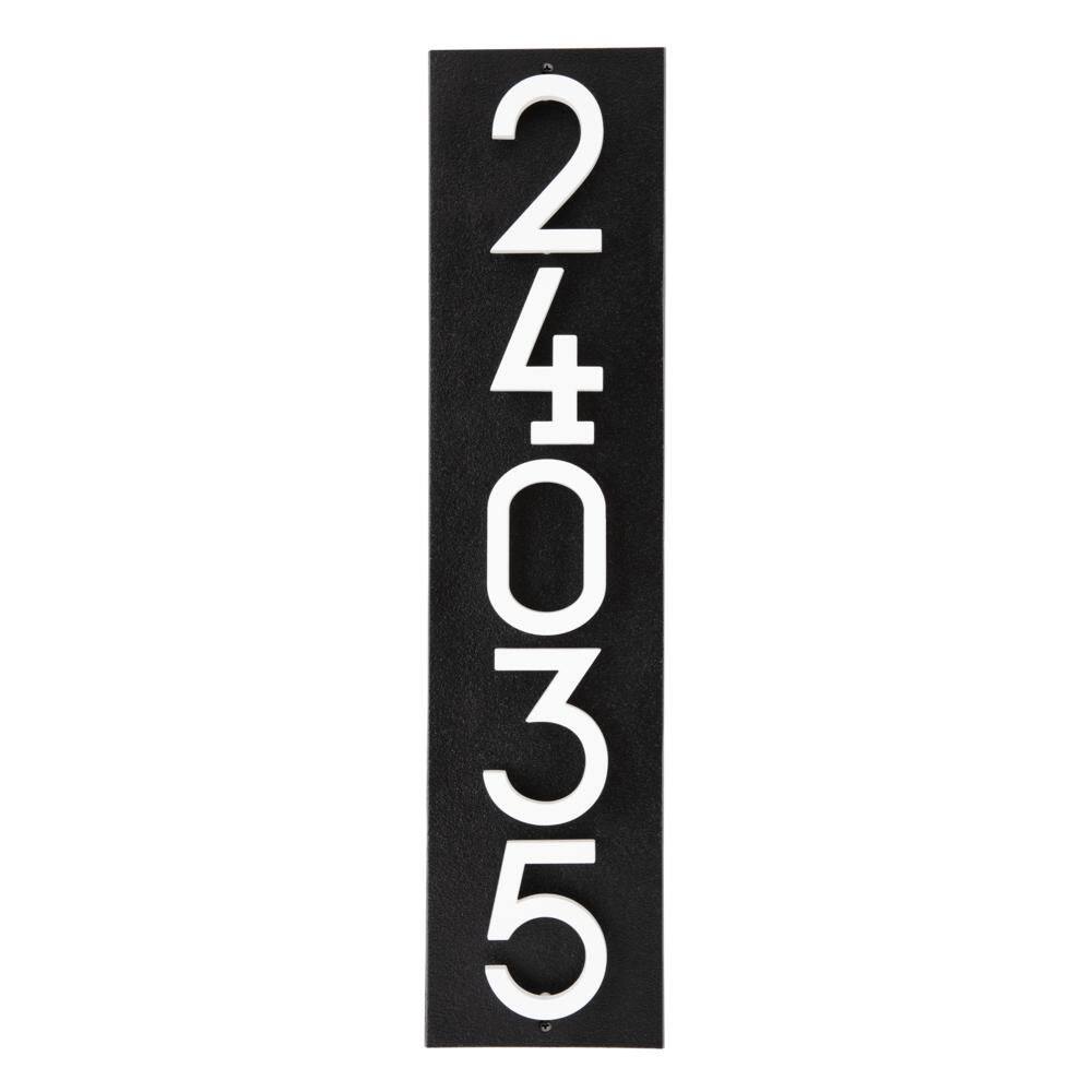 Floating Stand-Off 5-Number Vertical Sign Black with White Modern Font Numbers price history on PriceWatchPro
