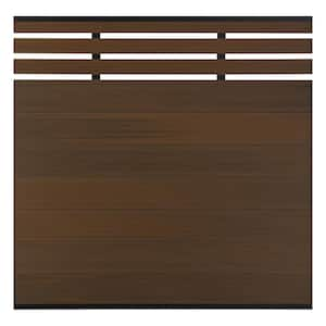 Garden 6 ft. H x 6 ft. W Brown WPC Composite Fence Panels without Posts