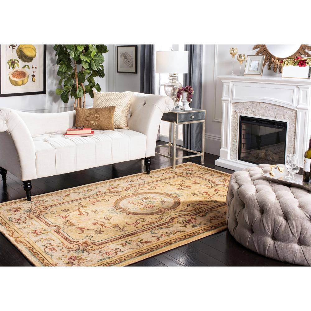 Handmade Red Wool Tufted Rectangular 8' x 10' Area Rug