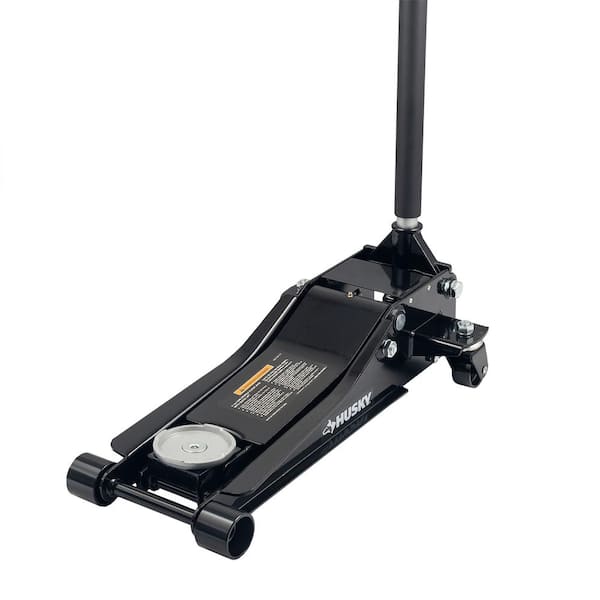 Husky 3-Ton Low Profile Floor Jack with Quick Lift with 14 in. 13 