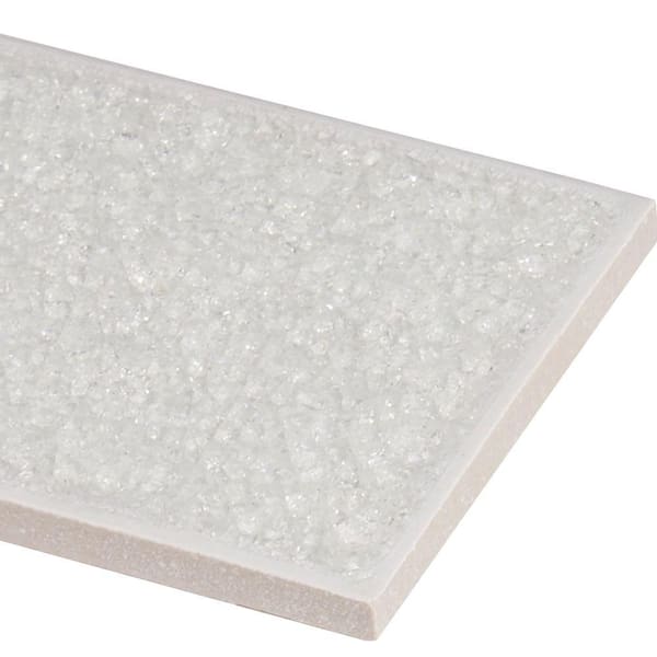MSI Frosted Icicle 3 in. x 9 in. Glossy Glass Ice White Subway Tile (3.8 sq. ft. / case) MSI Frosted Icicle 3 in. x 9 in. Glossy Glass Ice White Subway Tile (3.8 sq. ft. / case)