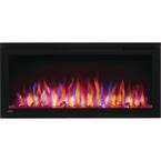Entice 36 in. Wall-Mount Electric Fireplace in Black
