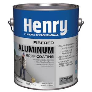 555 Premium Fibered Aluminum 0.90 Gal. Reflective Roof Coating
