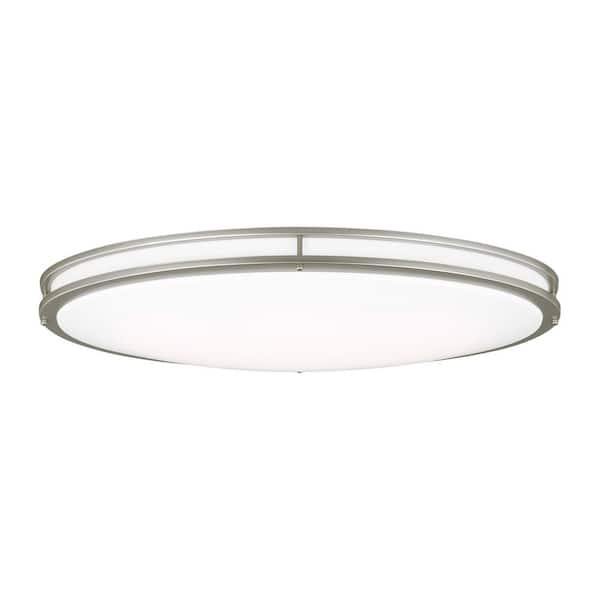Generation Lighting Mahone Painted Brushed Nickel Integrated LED Flush Mount