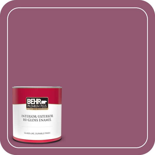BEHR PREMIUM PLUS 1 qt. Home Decorators Collection #HDC-AC-28A Carnation Festival Hi-Gloss Enamel Interior/Exterior Paint & Primer