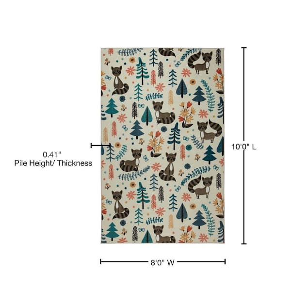 Rain forest – animals area rug carpet in 2023