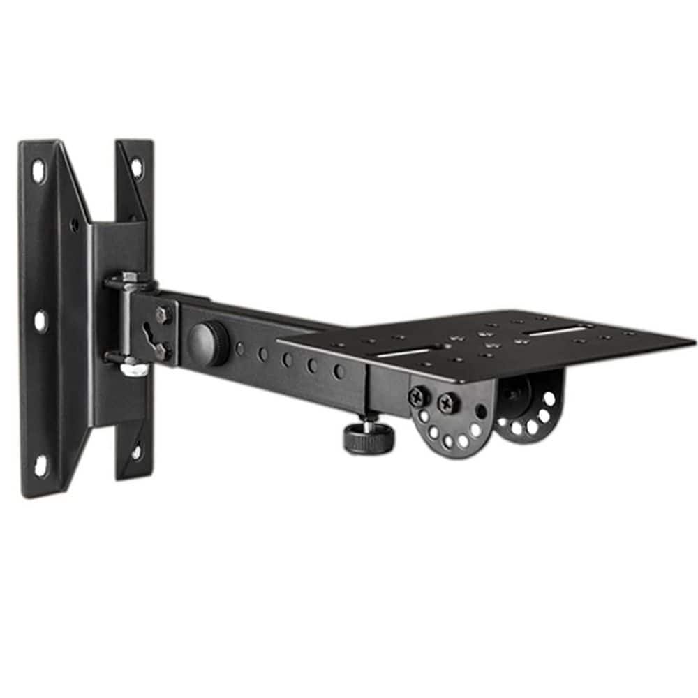 SPS-508 Adjustable Speaker Wall Mount Stand Rotatable Swivel Bracket 100 lbs Capacity Black 2 Pack