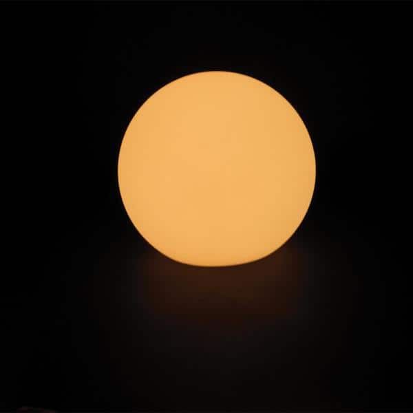 12'' White Sphere LED Color Changing Lamp with Remote