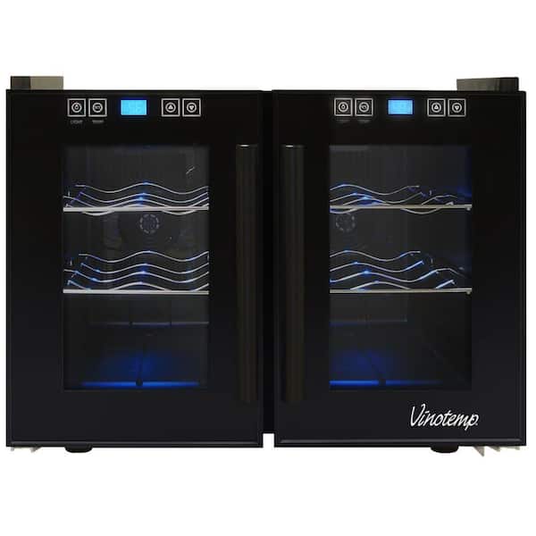 Vinotemp 12 Bottle Dual-Zone Thermoelectric Wine Cooler-DISCONTINUED