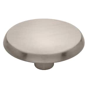 Liberty Concave 1-7/16 in. (36 mm) Satin Nickel Round Cabinet Knob