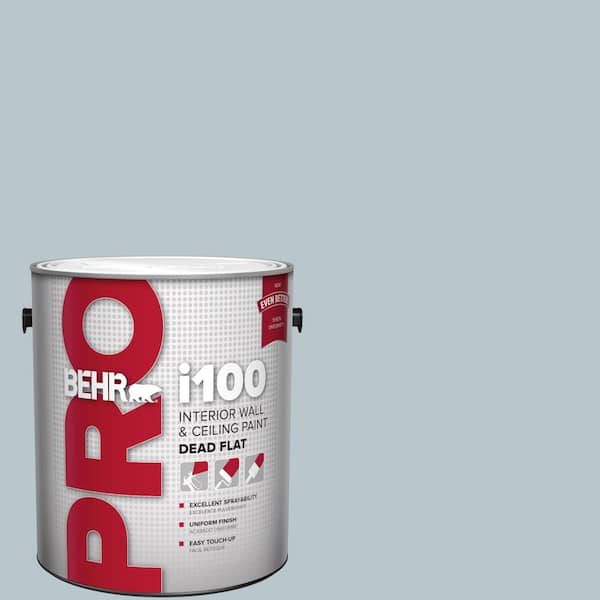 BEHR PRO 1 gal. #N480-2 Flowing Breeze Dead Flat Interior Paint
