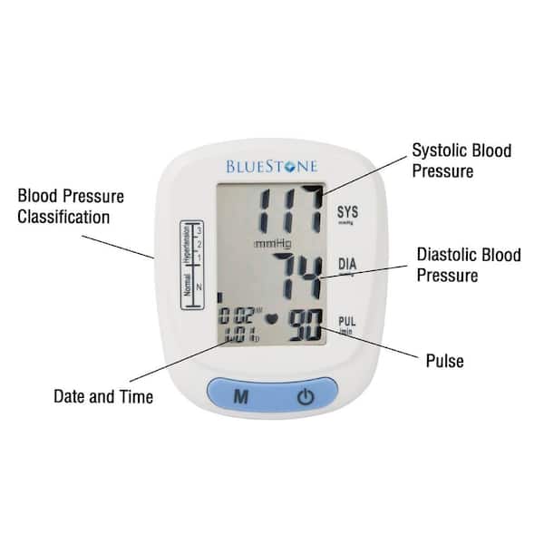 Bluestone Automatic Upper Arm Blood Pressure Monitor with 120 Memory Easy  Fill Cuff with One, 1 unit - Ralphs