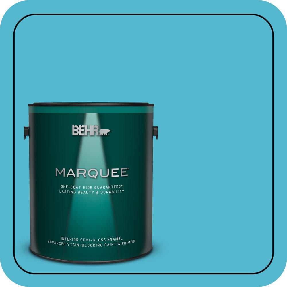 1 gal. #520B-5 Liquid Blue Semi-Gloss Enamel Interior Paint & Primer price history on PriceWatchPro