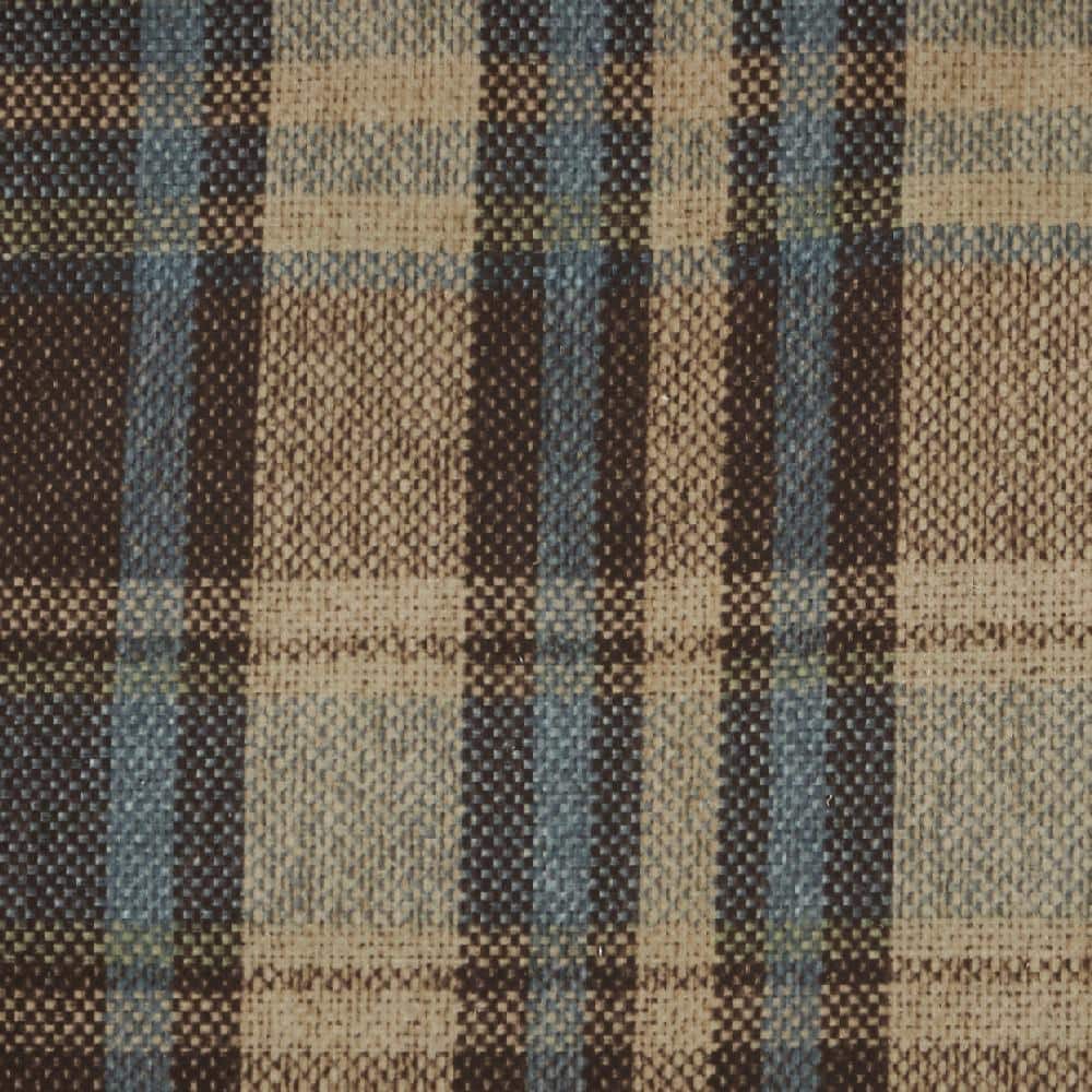 Twin Brown Plaid Down Alternative Microfiber Comforter Set