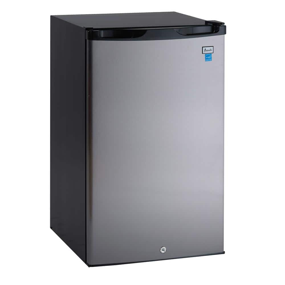 Avanti 4 4 Cu Ft Mini Fridge In Black Ar4456ss The Home Depot