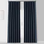 Patriot Navy Blue Placid Thermal Blackout Curtain Pair - 50 in. W x 108 in. L (2 Panels)