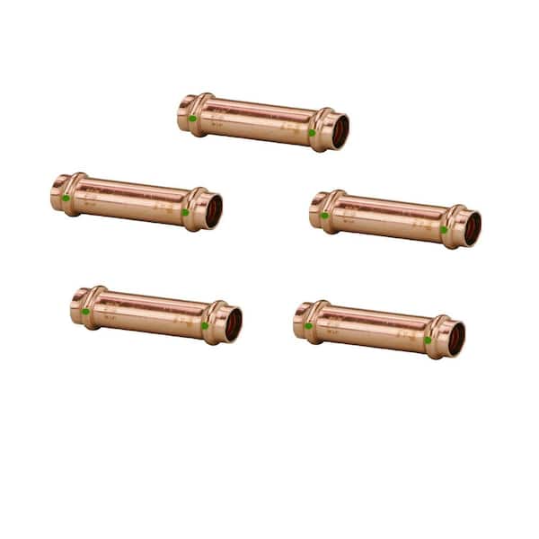 Viega ProPress 1/2 in. Press Copper Extended Coupling No Stop (5-Pack)