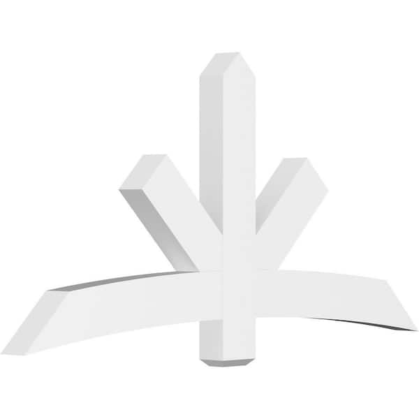 Ekena Millwork Alberta 72 in. W x 36 in. H x 4 in. D Signature Polyurethane Bracket