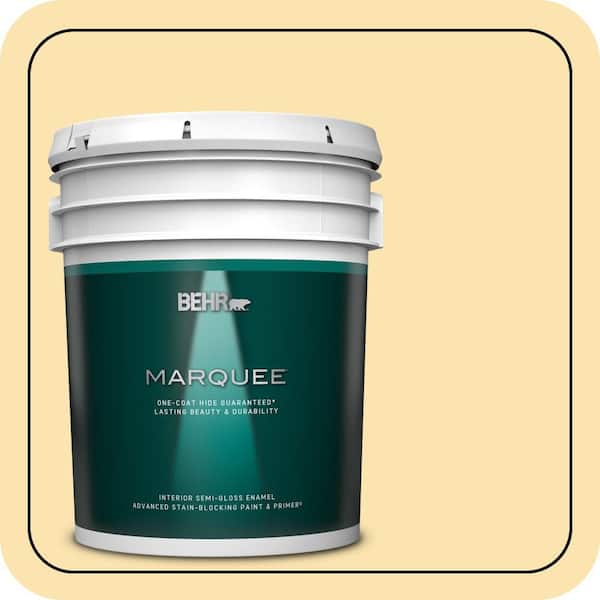 BEHR MARQUEE 5 gal. #360C-2 Wickerware Semi-Gloss Enamel Interior Paint & Primer