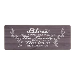 Bless Black 18 in. x 47 in. Anti-Fatigue Standing Mat