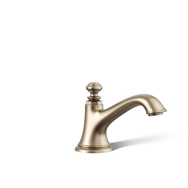 KOHLER Artifacts 5.375 in. Bathroom Sink Spout with Bell Design in Vibrant Polished Nickel