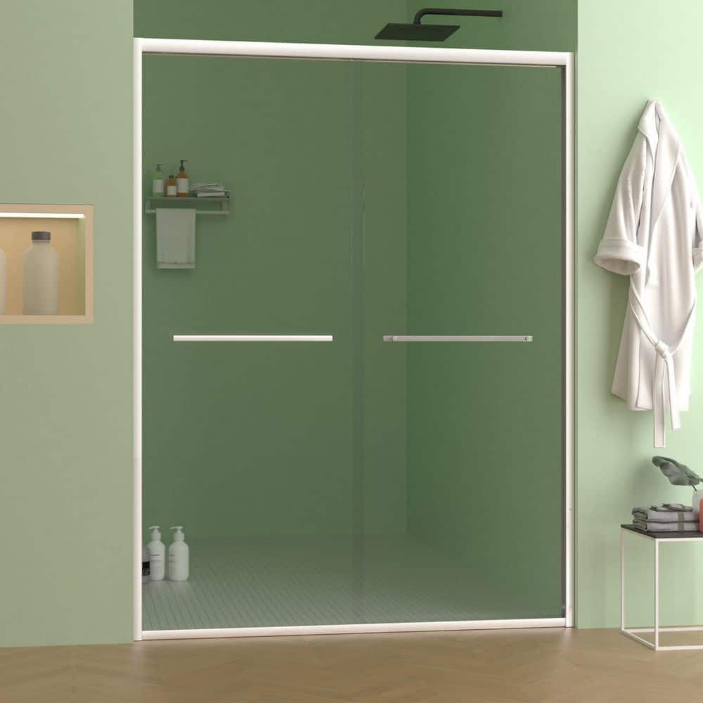 56-60 in. W x 70 in. H Frameless Sliding Glass Shower Door in Chrome Finish with 5/16 in. (8mm) Clear Glass price history on PriceWatchPro