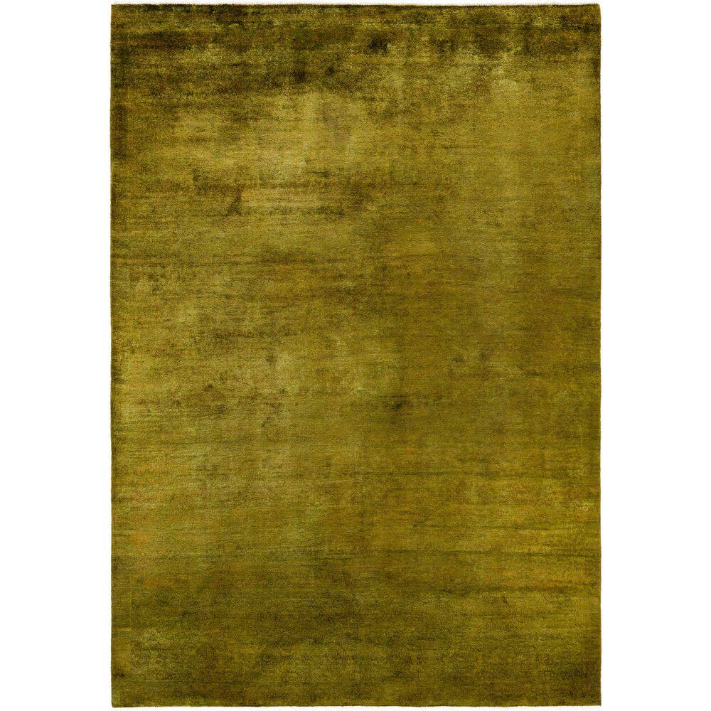 Overdyed Green 6 ft. x 9 ft. Solid Wool Indoor Area Rug price history on PriceWatchPro