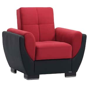 Basics Air Collection Convertible Burgundy Armchair with Storage