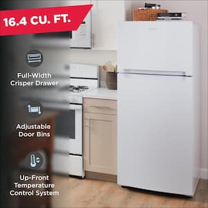 16.4 cu. ft. Built-in Top-Freezer Refrigerator in White