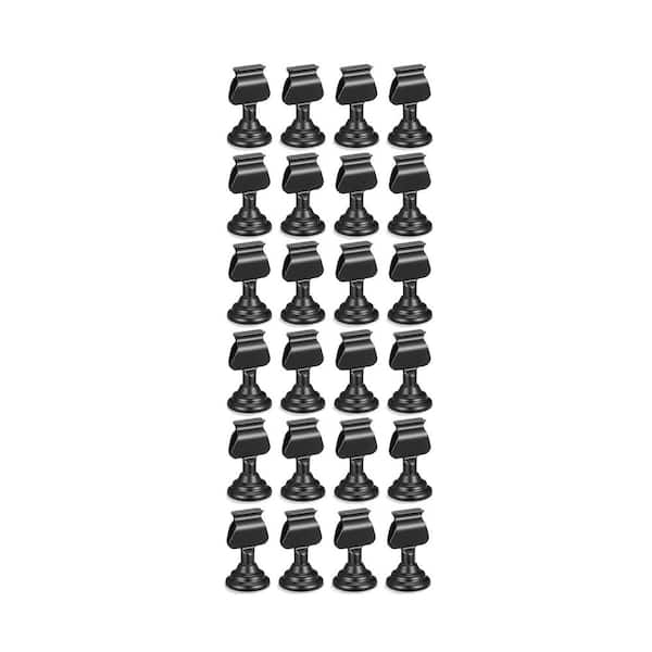 1 in. W x 2 in. H Black Metal Napkins Mini Holder Place Set of 24