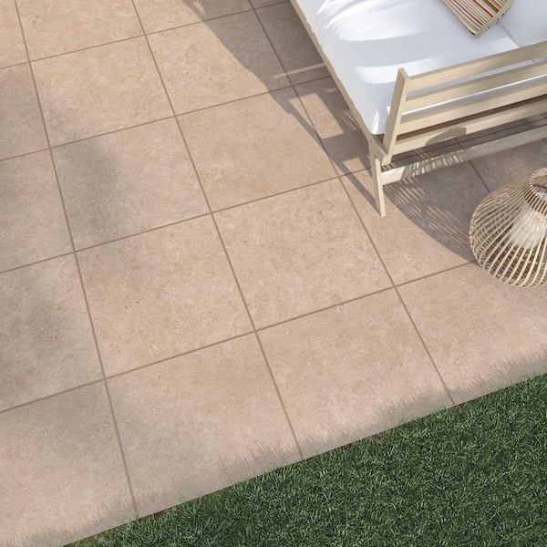 Corso Italia Sample - Pietra Limestone Sand 6 in. x 6 in. x 0.75 in. Stone Look Porcelain Paver
