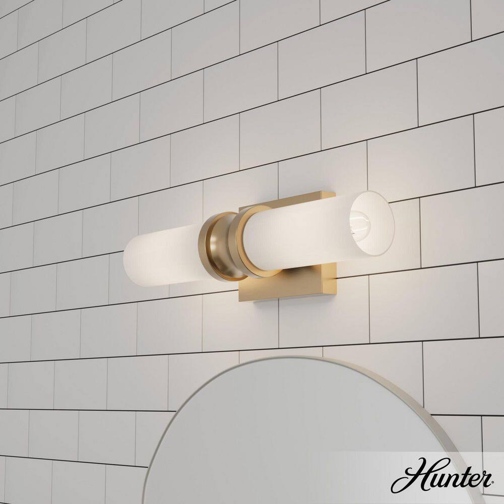 Alturas Gold & White 16" Outdoor Dimmable Vanity Light