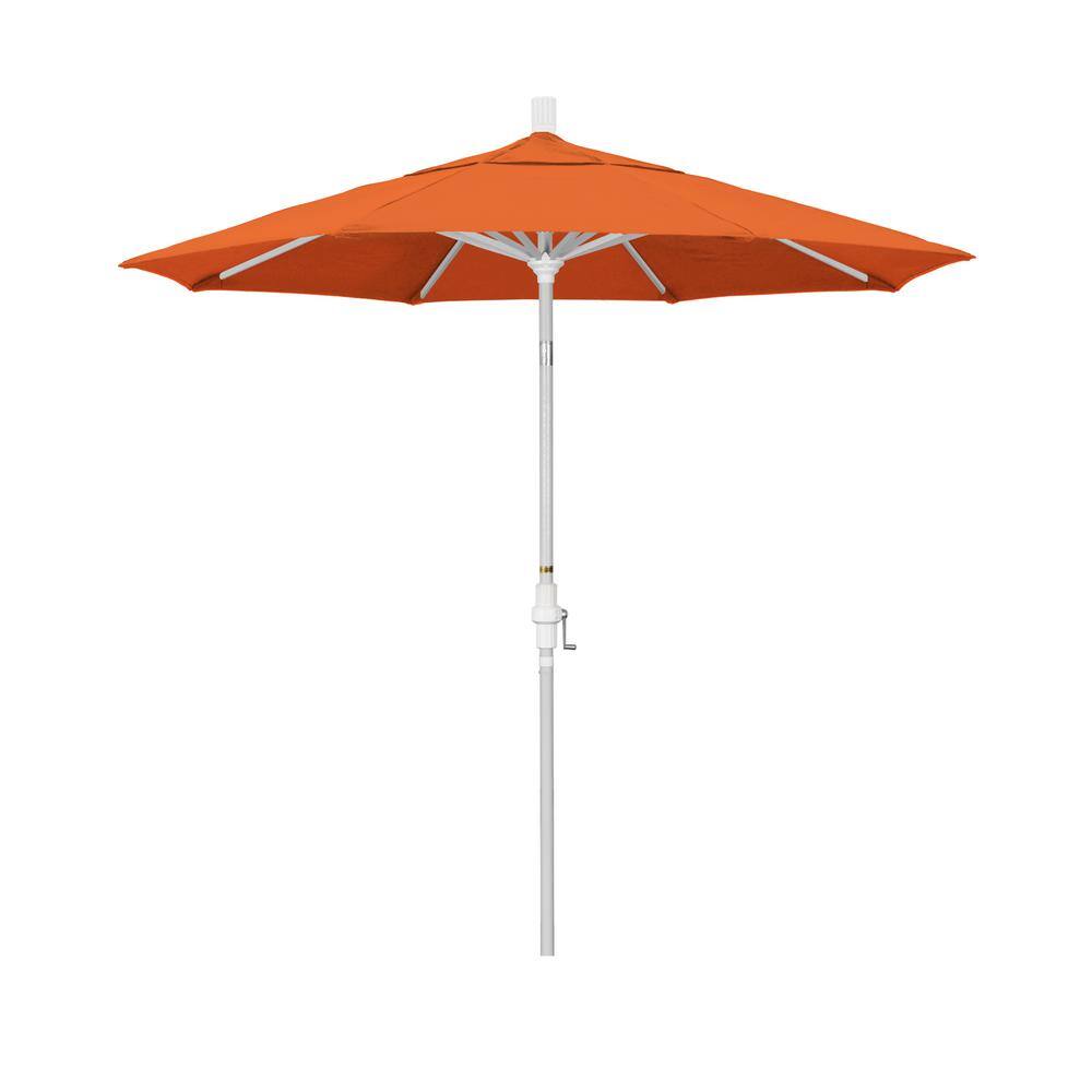 7.5 ft. Matted White Aluminum Market Patio Umbrella Collar Tilt Crank Lift in Tuscan Pacifica price history on PriceWatchPro