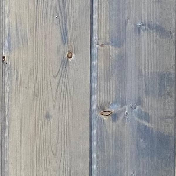 Dingewood 1 in. x 6 in. x 8 ft. Pacific Driftwood Pine Shiplap Siding, Appearance Weathered Barn Wood Boards (6-Pack)