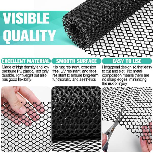 Laybus 0.3 in. x 15.7 in. x 10 ft. Plastic Mesh, Opening Plastic