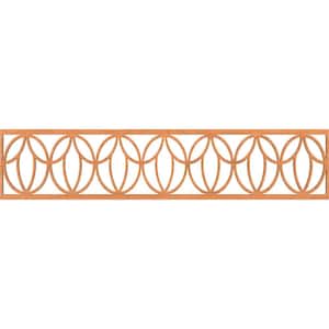 Shoshoni Fretwork 0.25 in. D x 46.75 in. W x 10 in. L Cherry Wood Panel Moulding