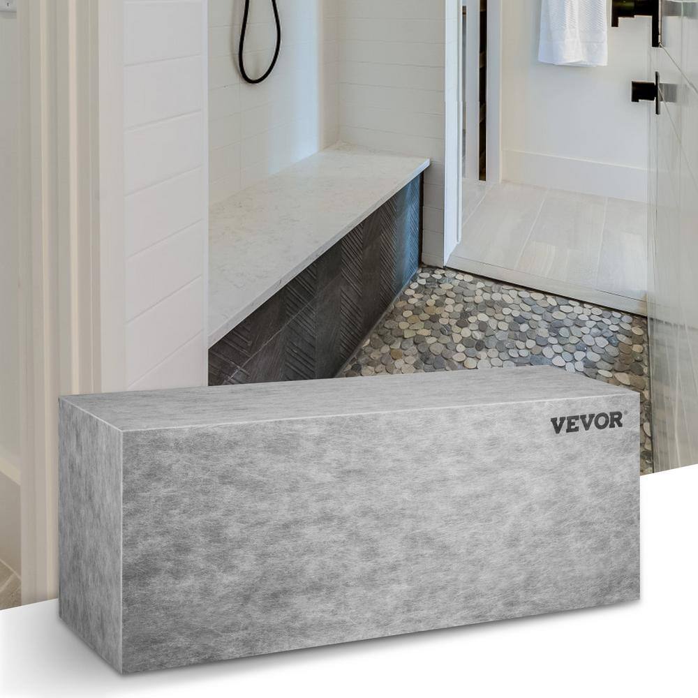 Gray EPS Composite Waterproof Shower Bench