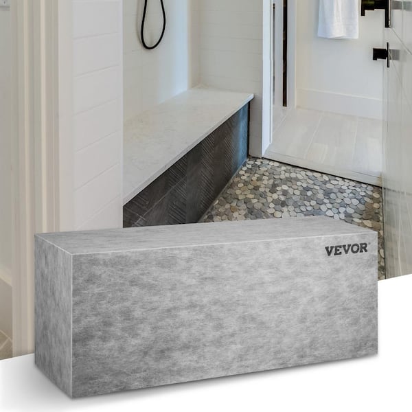 Tile Shower Seat 47.2 In. x 16 In. x 20 In. Waterproof and 100% Leak-Proof for any shower installation or remodeling