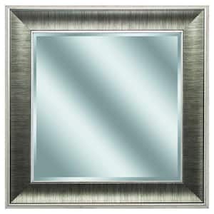 Victoria 16 in. x 16 in. Classic Square Framed Gray Vanity Mirror
