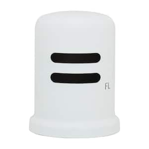 1-3/4 in. x 2-1/2 in. Solid Brass Air Gap Cap Only, Skirted, Powder Coat White