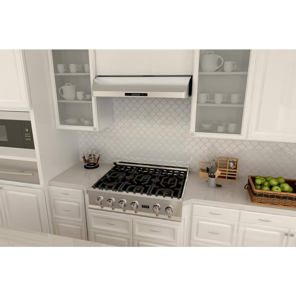30" Brushed Stainless Steel Under Cabinet Range Hood
