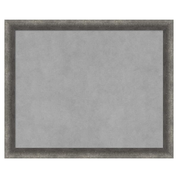 Amanti Art Burnished Concrete Narrow 22 in. x 18 in. Framed Magnetic Board