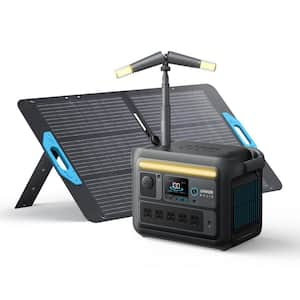 SOLIX C800X Powerhouse 1200-Watt Push Button Start Solar Generator with Smart LED Display