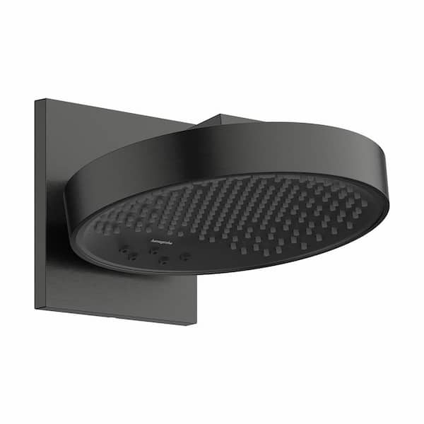 Rainfinity 3-Spray Patterns with 1.75 GPM 10 in. Wall Mount Fixed Shower Head in Brushed Black Chrome