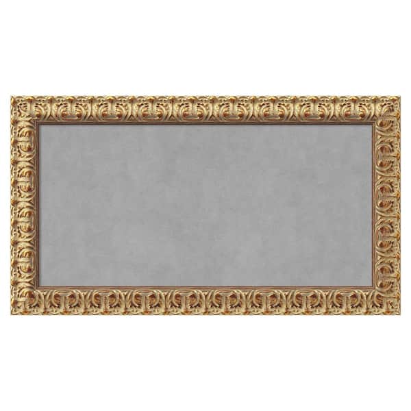 Amanti Art Florentine Gold 27 in. x 15 in. Magnetic Board, Memo Board