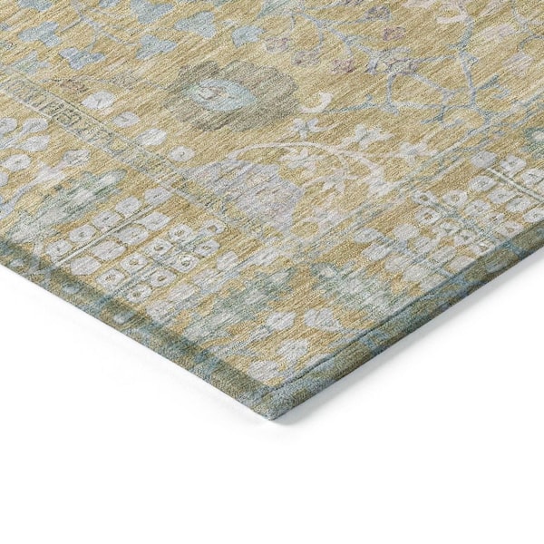 Chantille Machine Washable Indoor/Outdoor Abstract ACN2231 Beige 1 ft. 8 in. x 2 ft. 6 in. Accent Rug